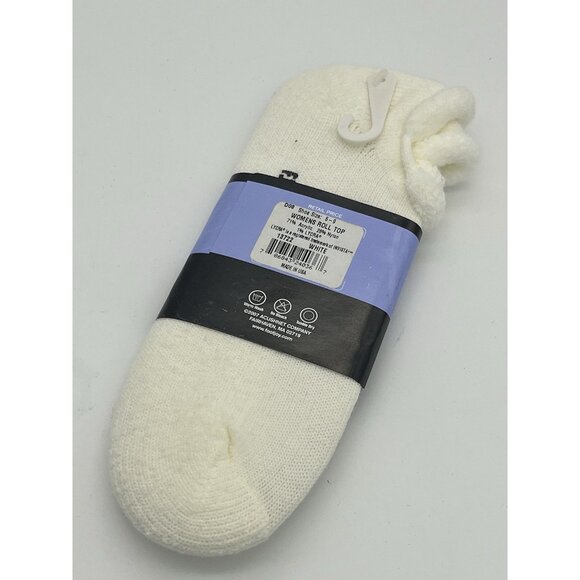 Vintage FootJoy Women's ComfortSof Golf Sock Roll Top White Shoe Size 6-9 NEW - Picture 3 of 4